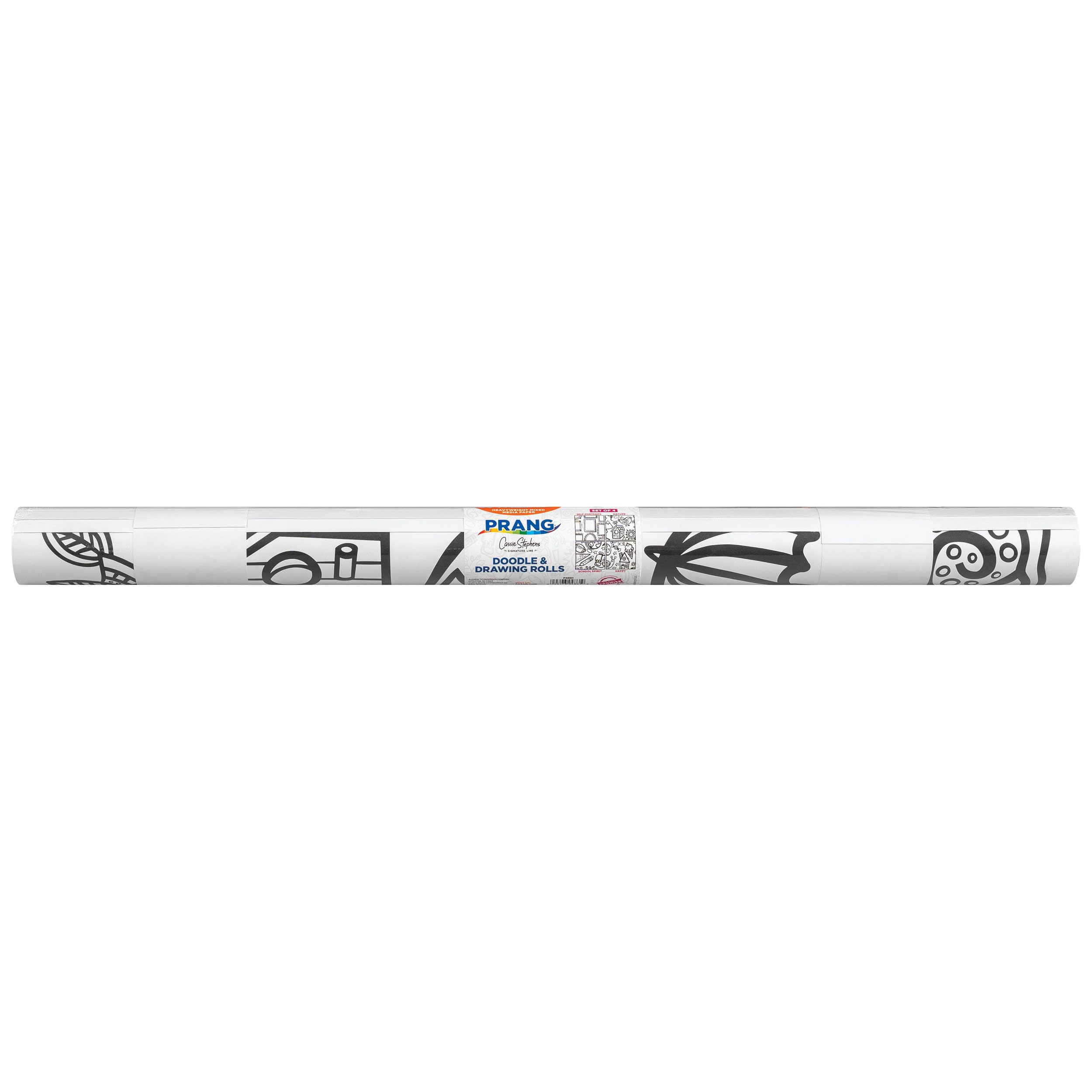 Prang Doodle & Drawing Rolls by Cassie Stephens, White, 58" x 30", 4 Designs (1 per Sheet) - Image 7