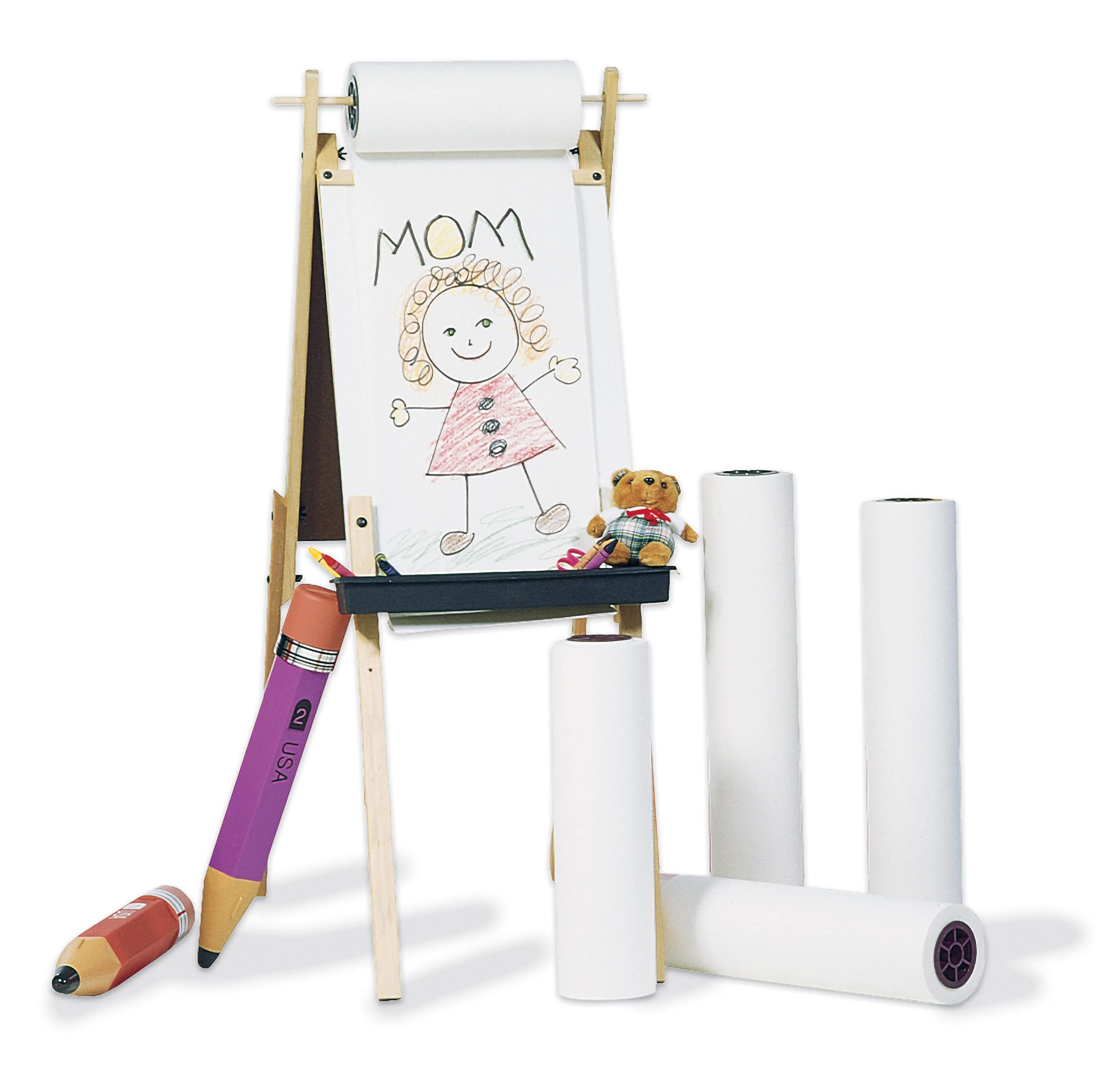 Prang (Formerly Art Street) Art & Easel Roll, White, 18" x 50', 1 Roll - Image 3