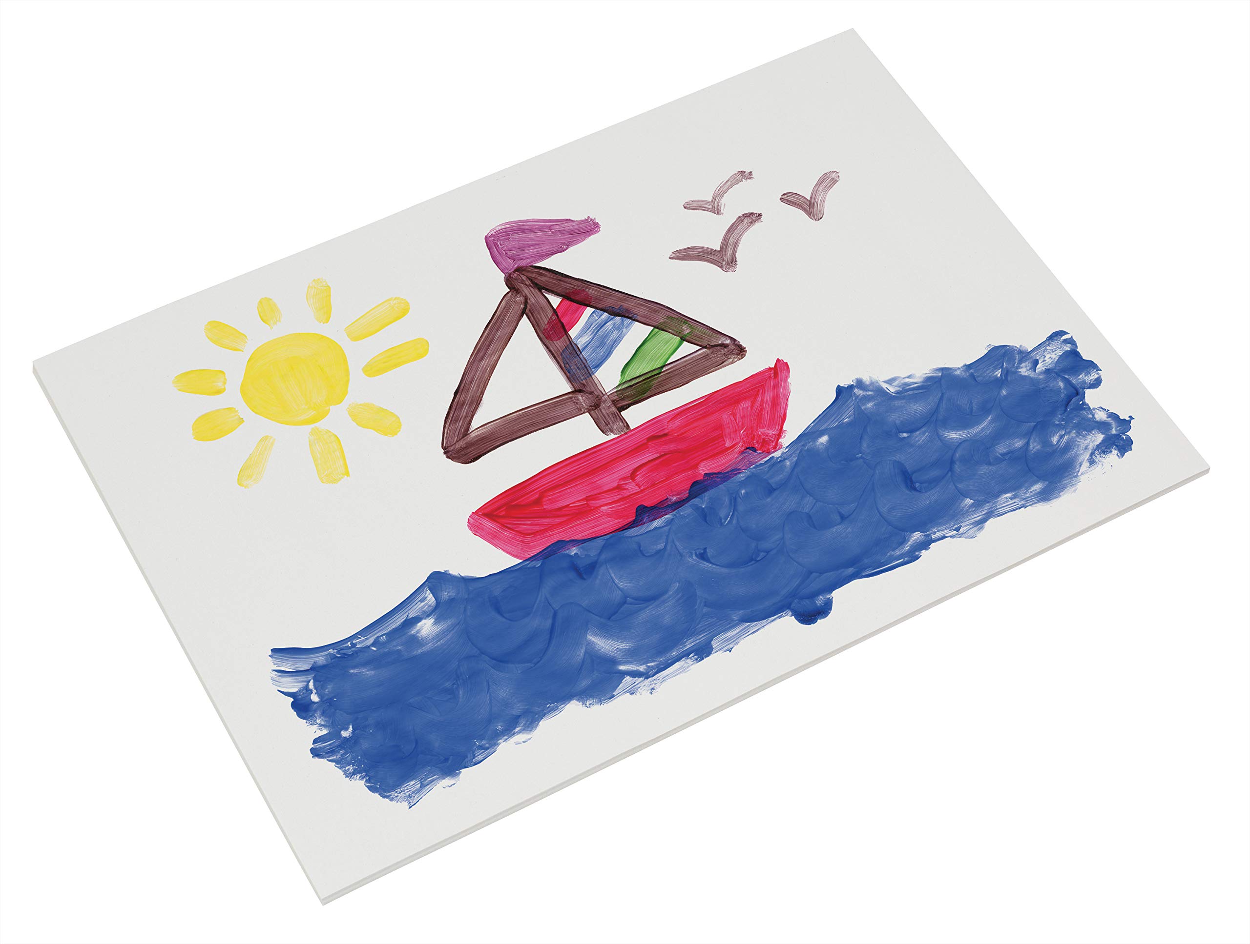 Prang (Formerly Art Street) Fingerpaint Paper, White, 16" x 22", 100 Sheets - Image 3